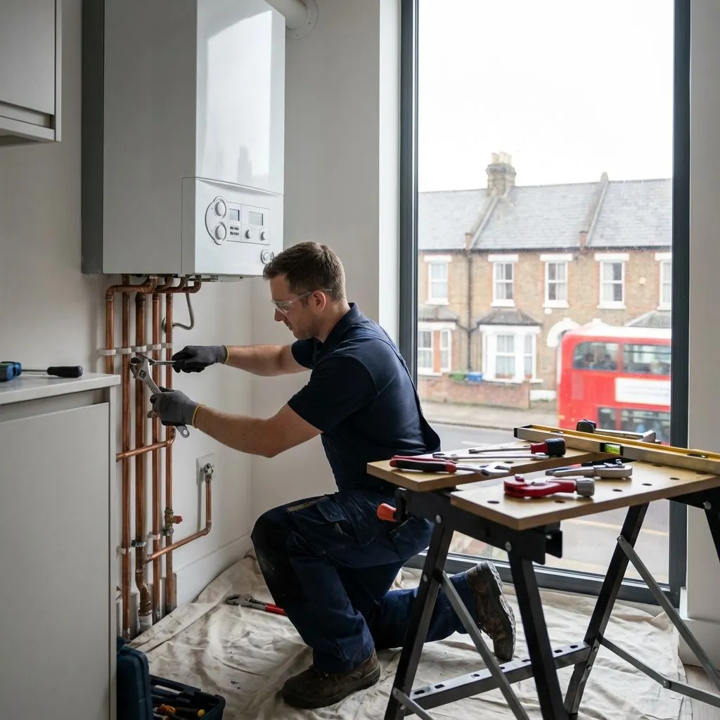 Illustrative central heating upgrade style